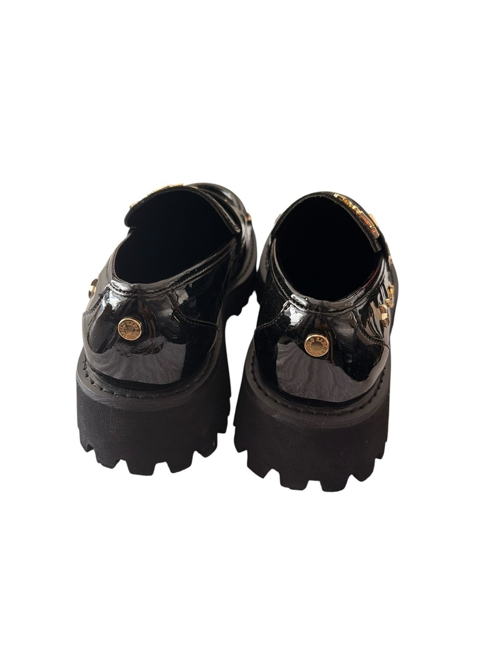 BRAND NEW- Karl Lagerfeld Patent Leather Embellished Loafers- Women’s size 6.5 - Picture 5 of 10